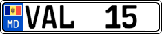 License plate of Moldova, Cars (2015)