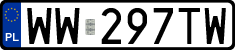 License plates of Poland, Regular car plates