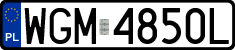 License plates of Poland, Regular car plates