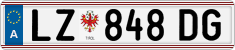 License plate of Austria, Regular plates