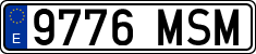 License plates of Spain, Ordinary (2000)
