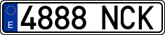 License plates of Spain, Ordinary (2000)