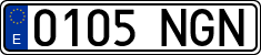 License plates of Spain, Ordinary (2000)