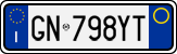 License plate of Italy, Cars (1994 year series)