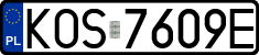 License plates of Poland, Regular car plates