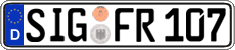 German license plate, Regular plates