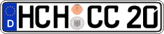 German license plate, Regular plates