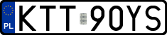 License plates of Poland, Regular car plates