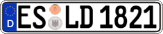German license plate, Regular plates