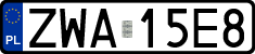 License plates of Poland, Regular car plates