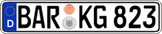 German license plate, Regular plates