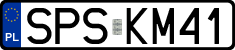 License plates of Poland, Regular car plates