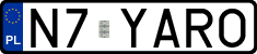 License plates of Poland, Vanity Plates