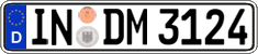German license plate, Regular plates