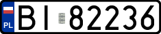 License plates of Poland, Regular car plates