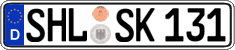 German license plate, Regular plates