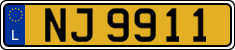 License plate of Luxembourg, 2003 year system