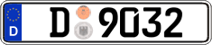 German license plate, Official services and consulates