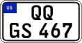 Federal license plates, US Army in Germany