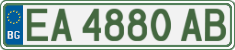 License plate of Bulgaria, Cars