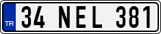 License plate of Turkey, Regular plates