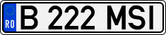 License plate of Romania, Regular plates
