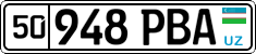 License plate of Uzbekistan, Organizations