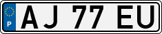 License plate of Portugal, Regular plates