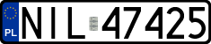 License plates of Poland, Regular car plates