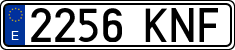 License plates of Spain, Ordinary (2000)
