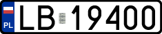 License plates of Poland, Regular car plates
