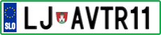 License plate of Slovenia, Vanity Plates