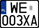 License plates of Poland, Regular car plates