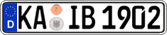 German license plate, Regular plates