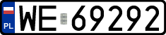 License plates of Poland, Regular car plates