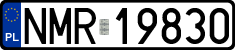 License plates of Poland, Regular car plates