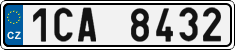 License plate of the Czech Republic, Cars (2001)