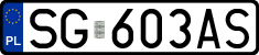 License plates of Poland, Regular car plates