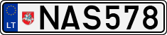 License plate of Lithuania, Cars