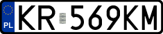 License plates of Poland, Regular car plates