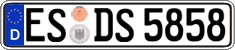 German license plate, Regular plates