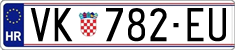 License plate of Croatia, Regular plates