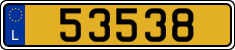 License plate of Luxembourg, Vanity Plates