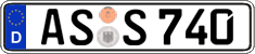 German license plate, Regular plates