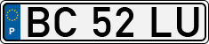 License plate of Portugal, Regular plates