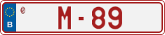 License plate of Belgium, Vanity Plates (2014)