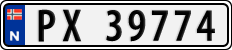 License plate of Norway, Cars