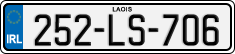 License plate of Ireland, Regular plates
