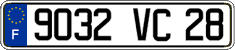 French license plate, FNI