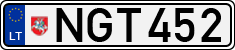 License plate of Lithuania, Cars